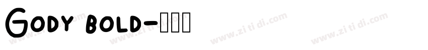 Gody bold字体转换